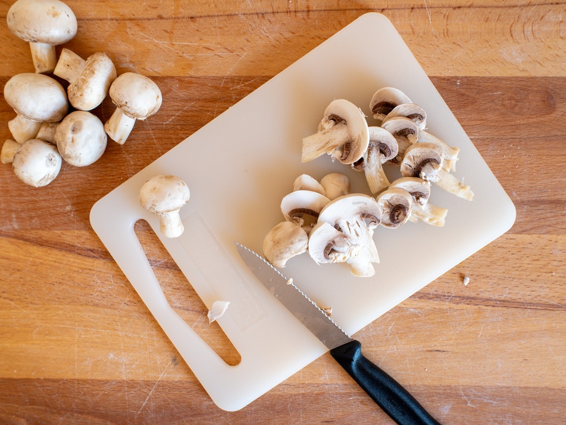 Tagliatelle with Brandy Mushrooms - step 1
