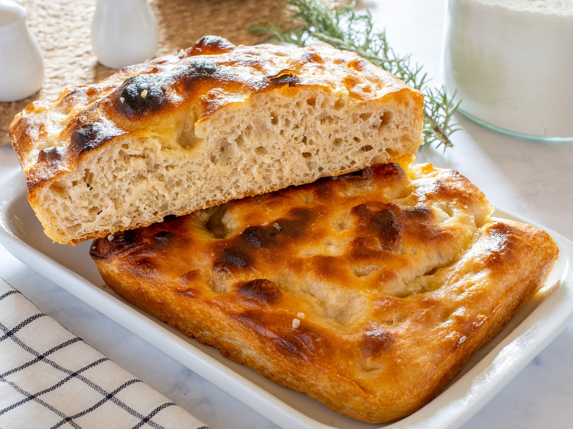 Tall and Fluffy Focaccia