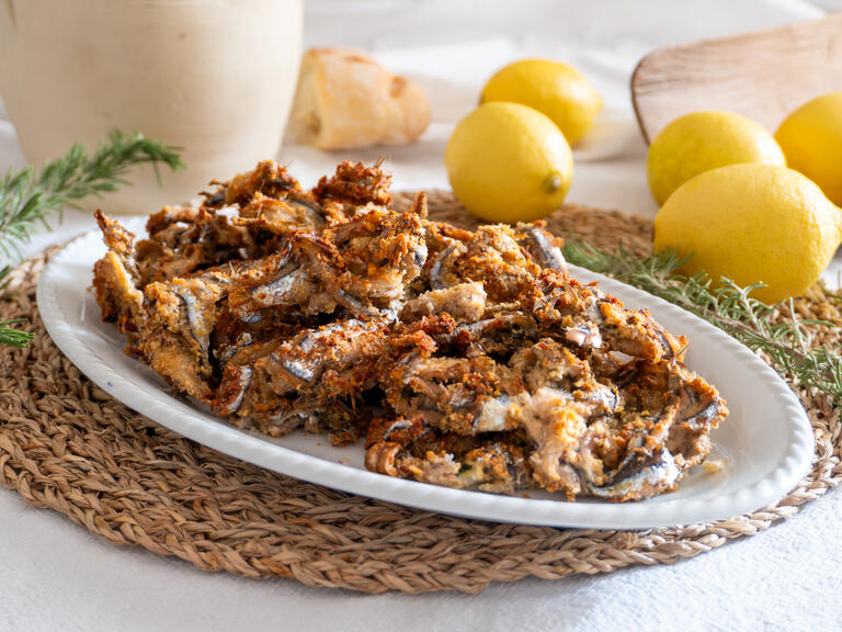 Breaded Anchovies in Air Fryer
