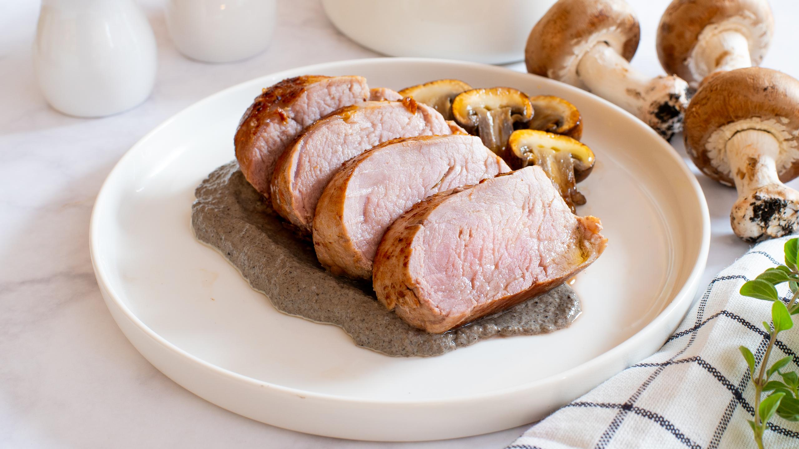 Pork Tenderloin with Mushrooms