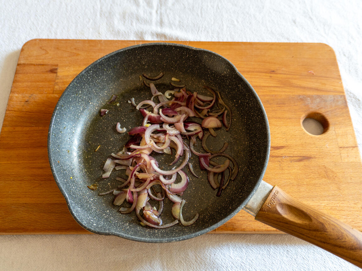 Aguja de cerdo a la mostaza con crema de zanahorias - paso 7