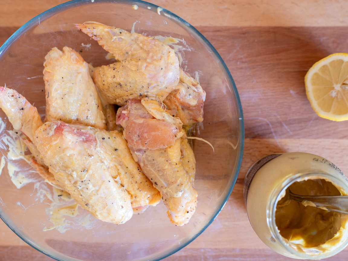 Alitas de pollo a la mostaza - paso 2