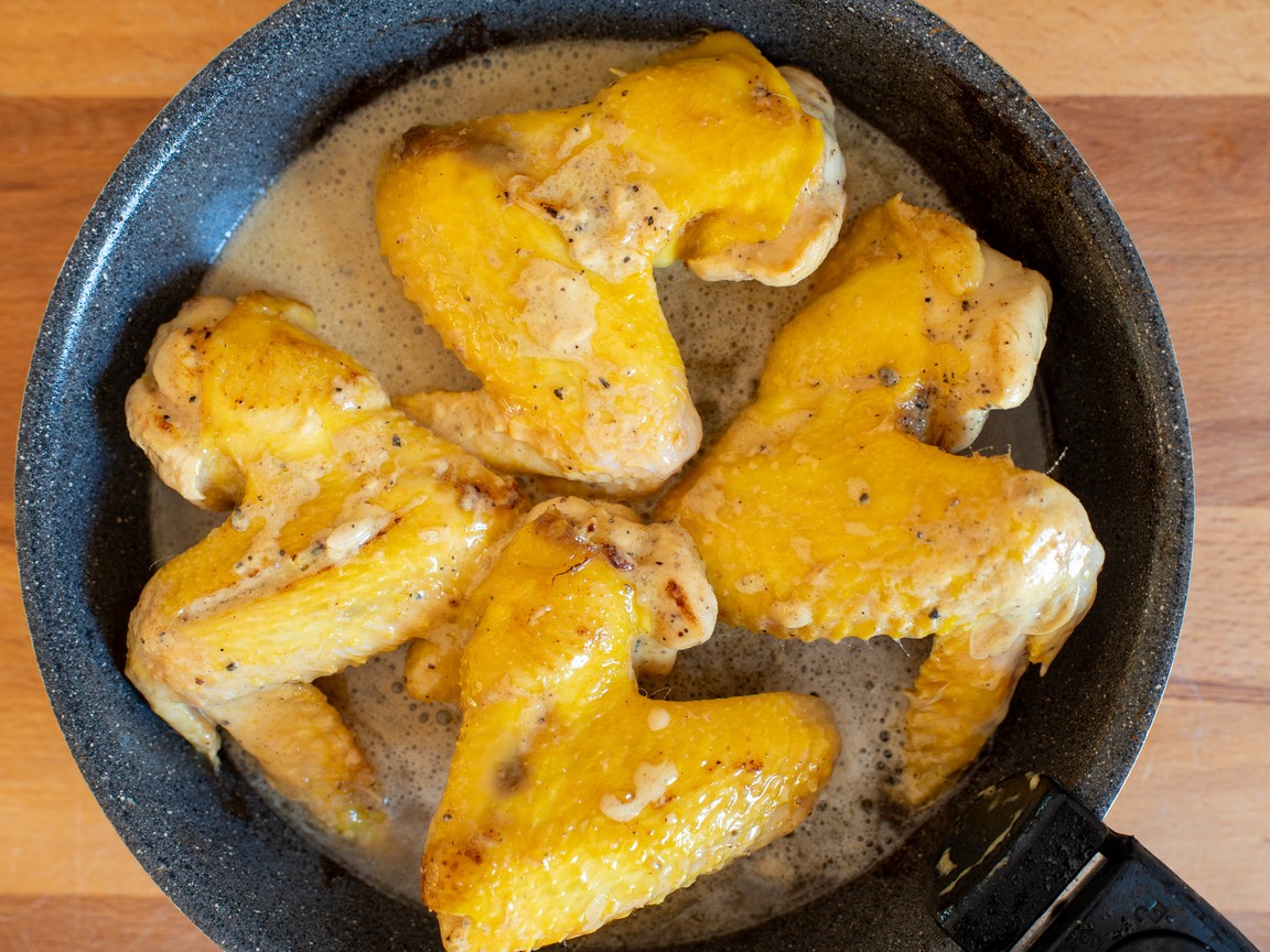 Alitas de pollo a la mostaza - paso 4