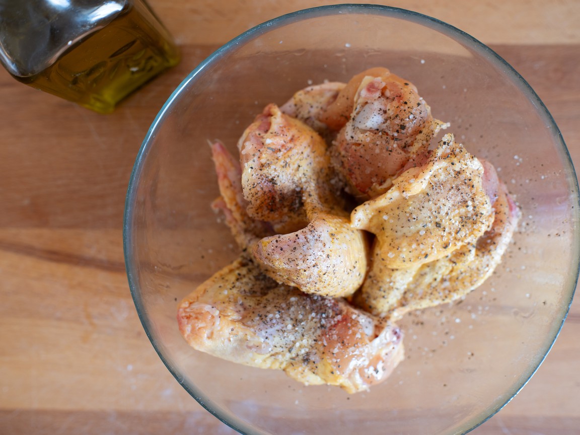 Alitas de pollo glaseadas en freidora de aire - paso 2