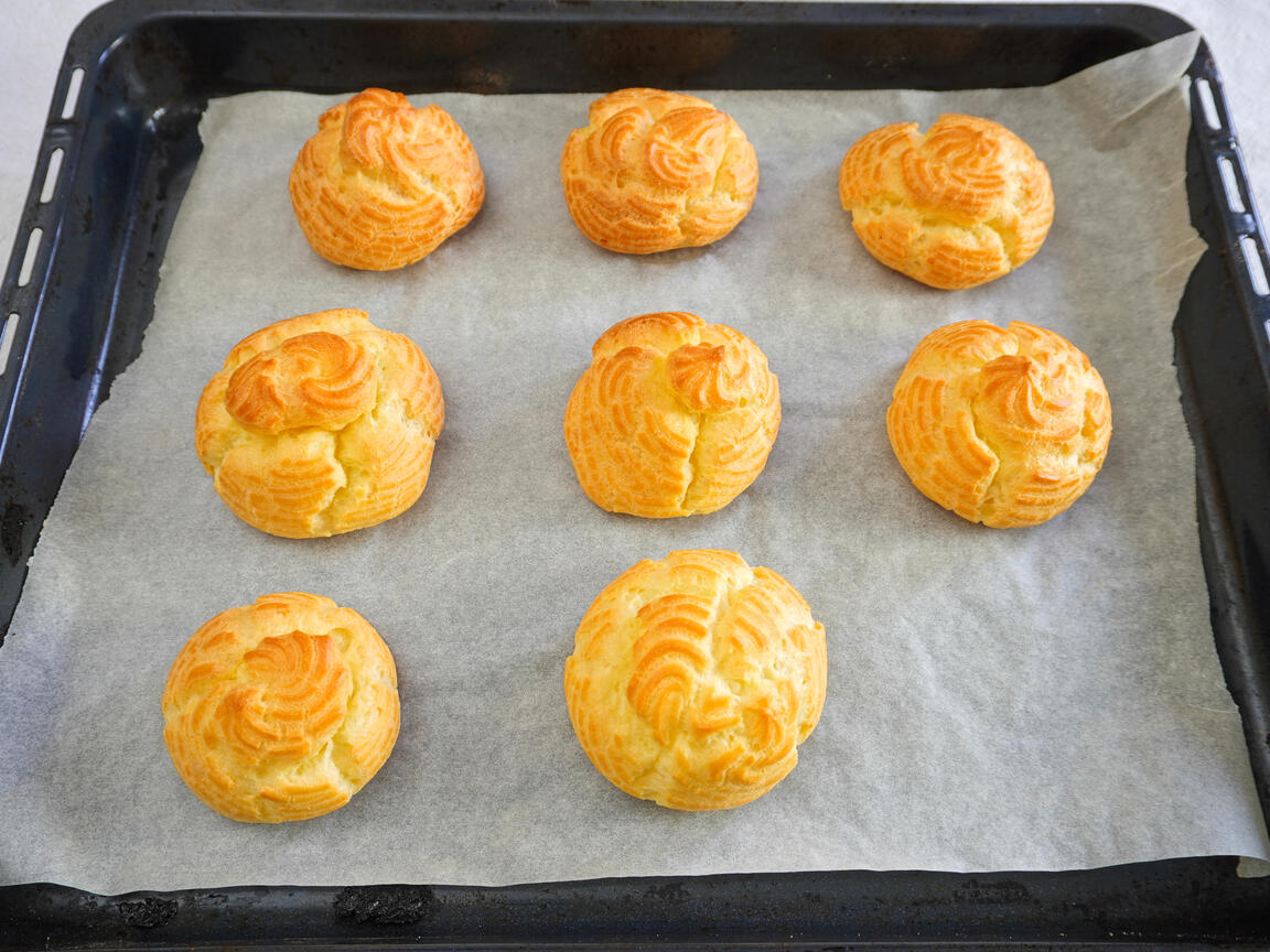 Bignè con crema - paso 5