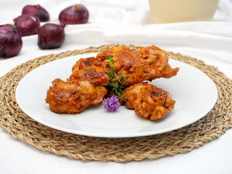 Brochetas de pollo a la paprika