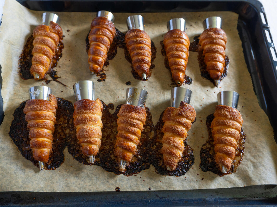 Cañoncitos con crema - paso 5