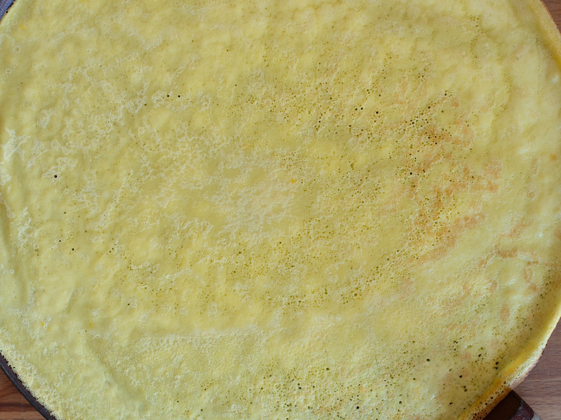 Crepes con crema de avellanas - paso 3