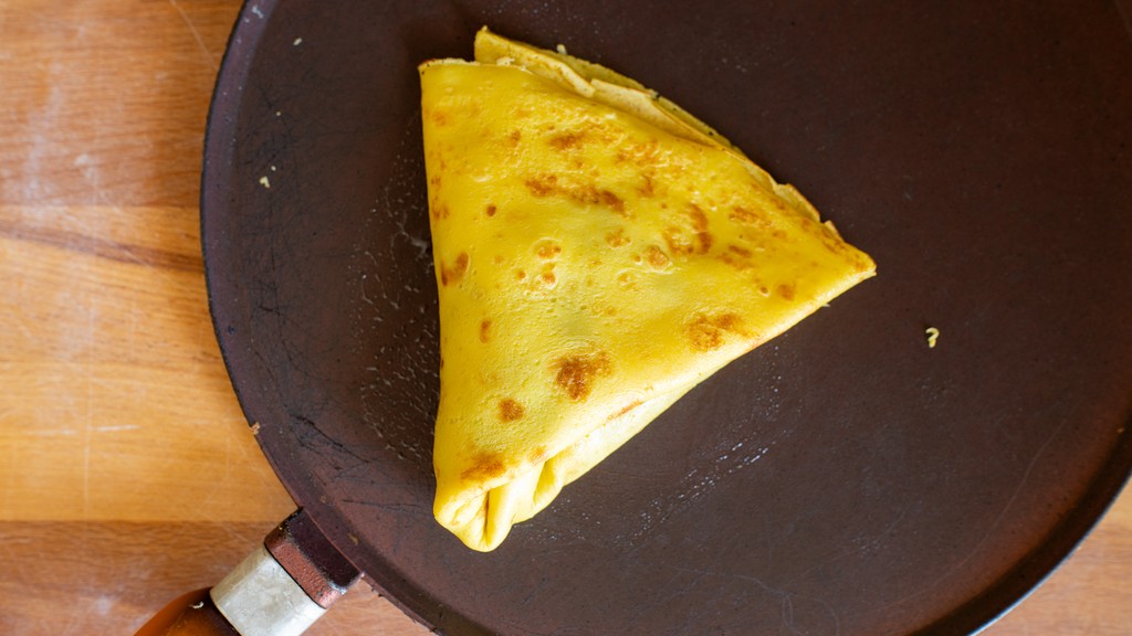 Crepes salados de champiñones - paso 8