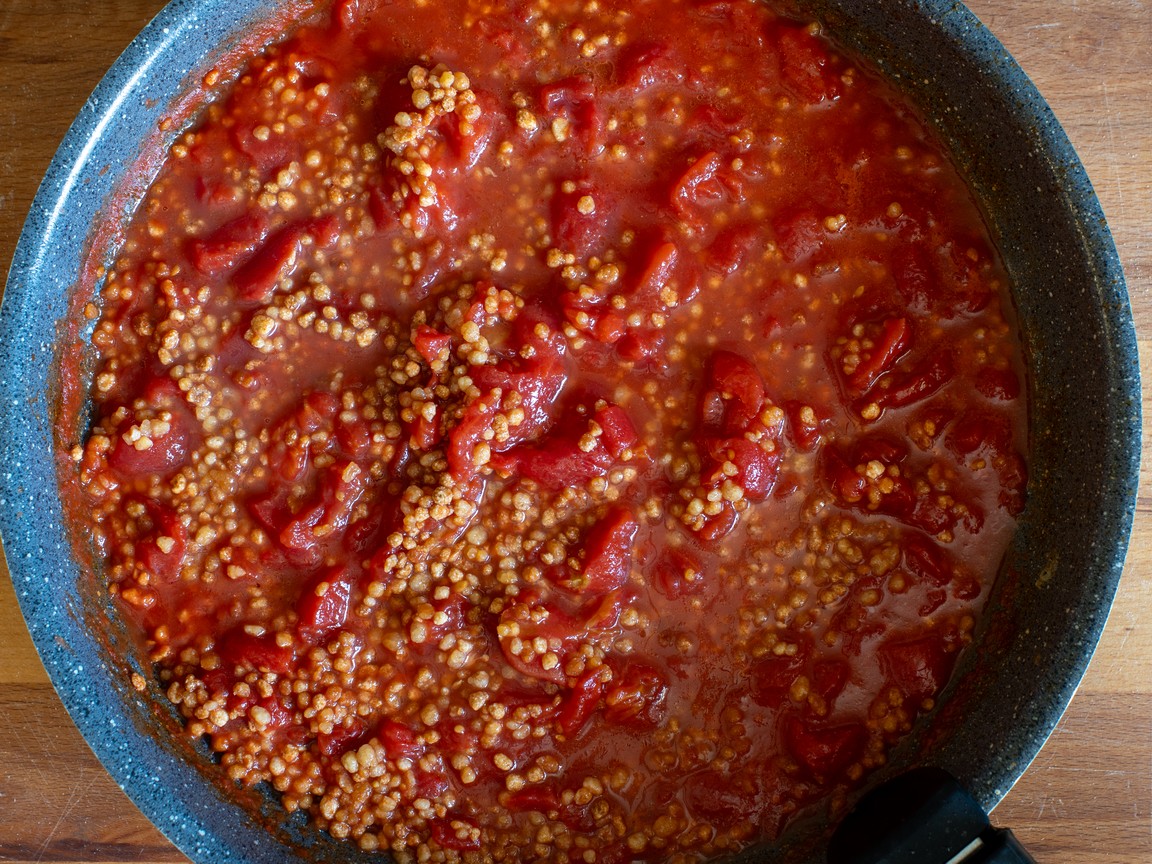 Fregola con almejas - paso 5