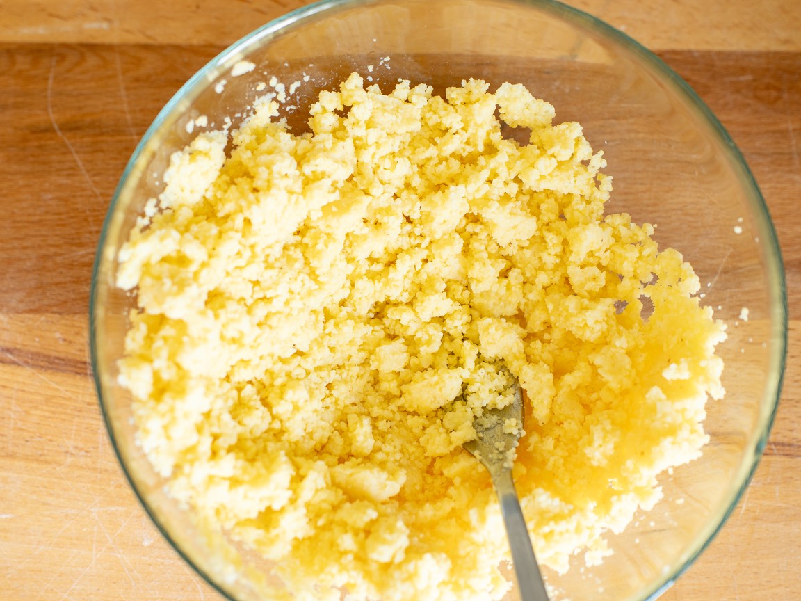 Ñoquis de polenta con gorgonzola - paso 1