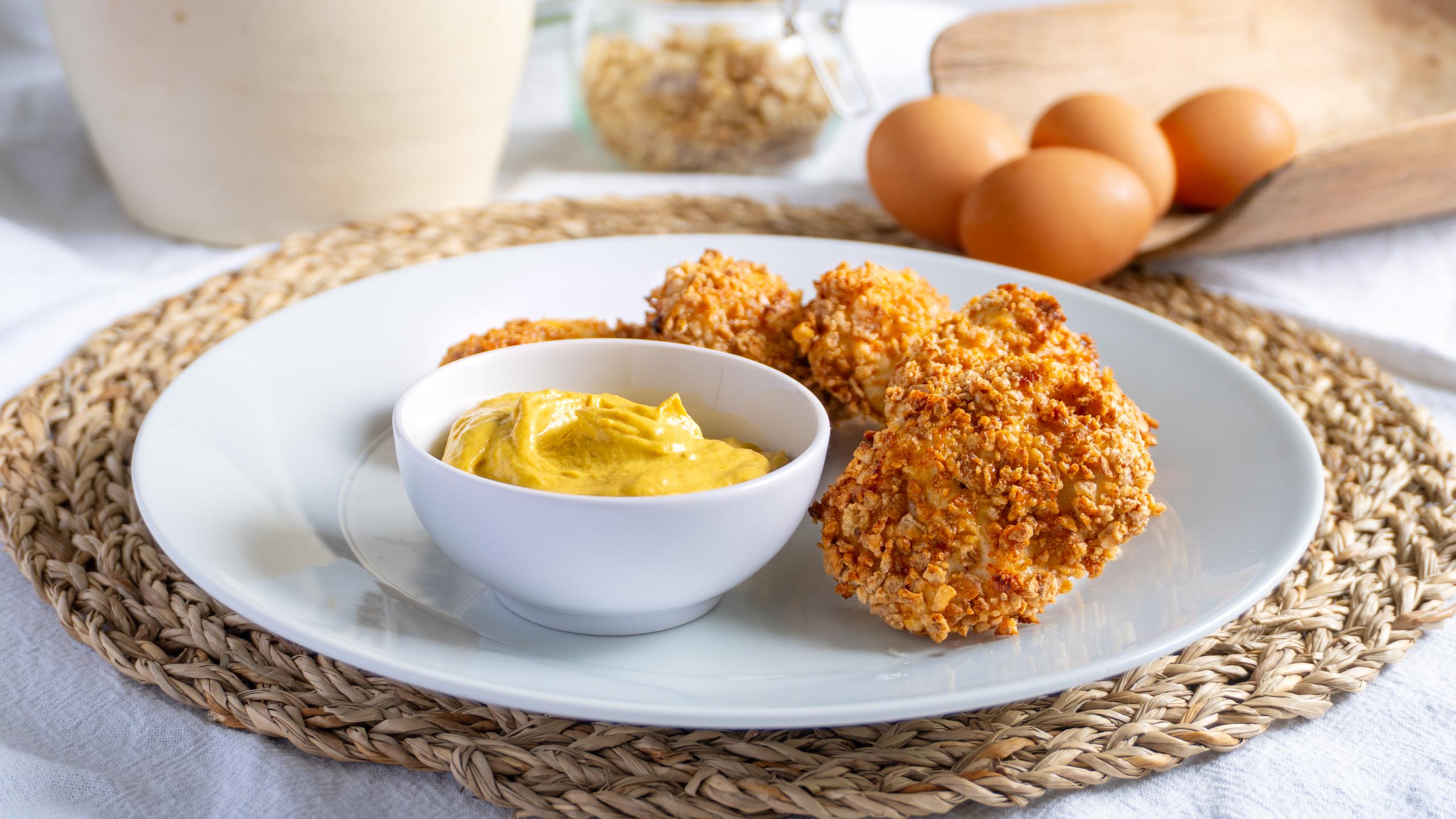 Nuggets de pollo en freidora de aire