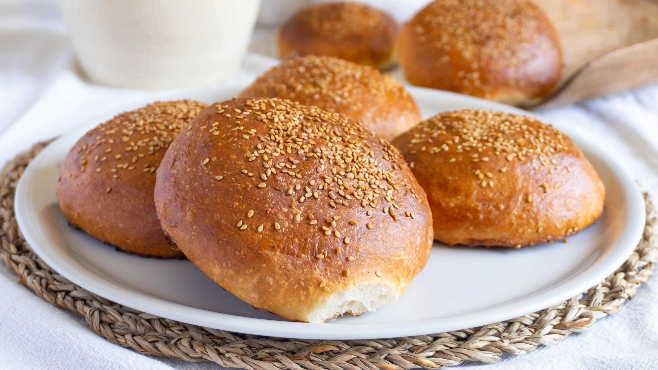 Panecillos para hamburguesa