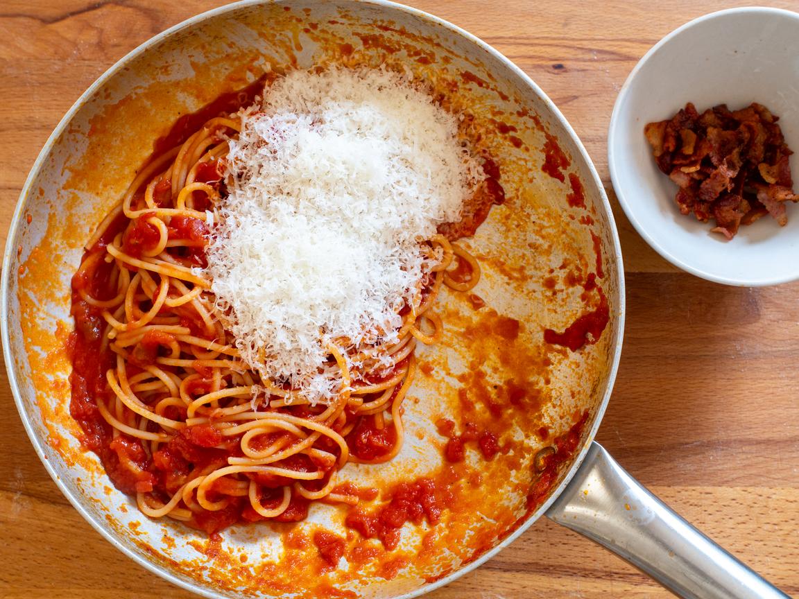 Pasta a la Amatriciana - paso 5