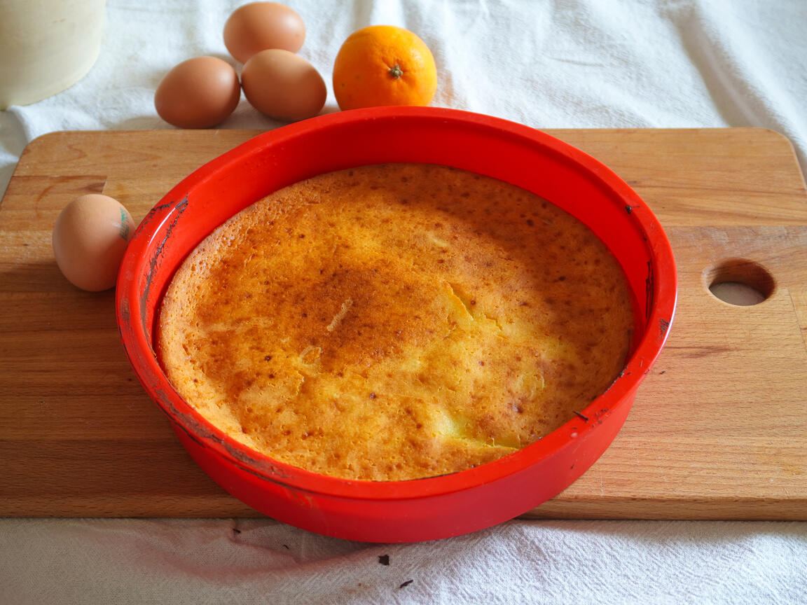 Pastel suave de ricota y naranjas - paso 6