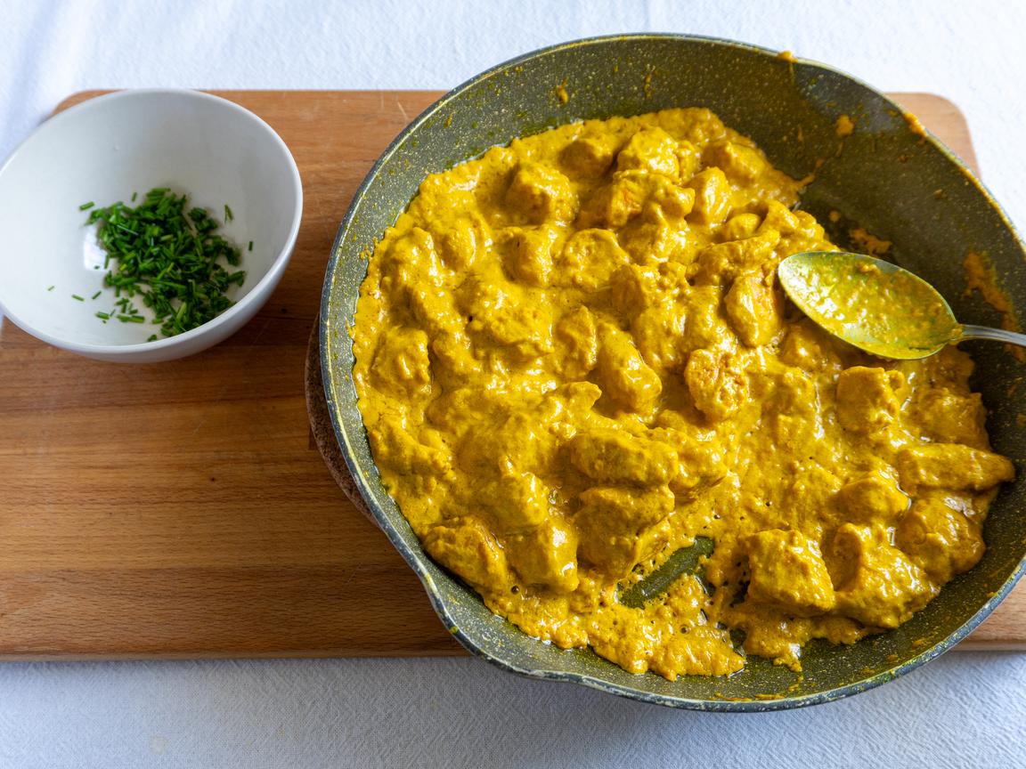 Pollo al curry - paso 7