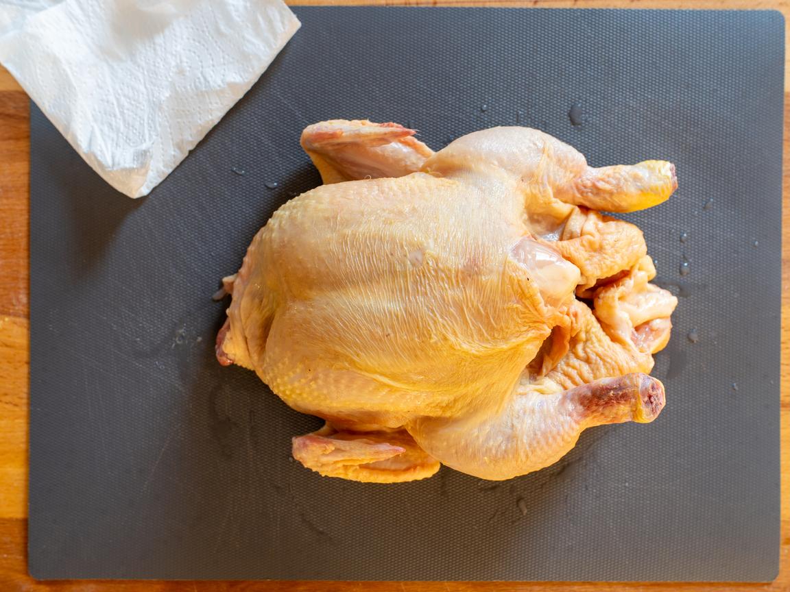 Pollo asado con patatas - paso 1