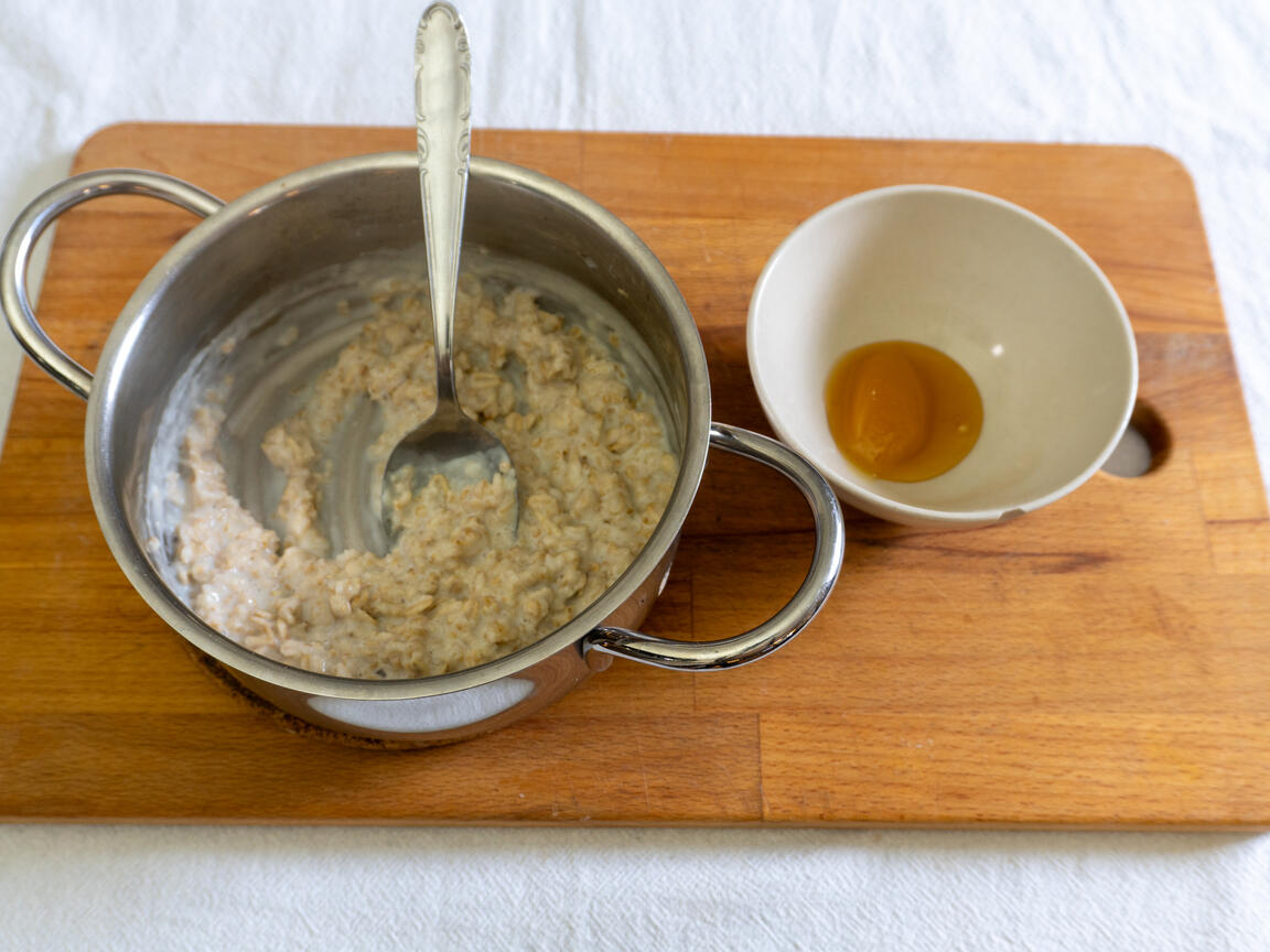 Porridge con peras y avellanas - paso 3