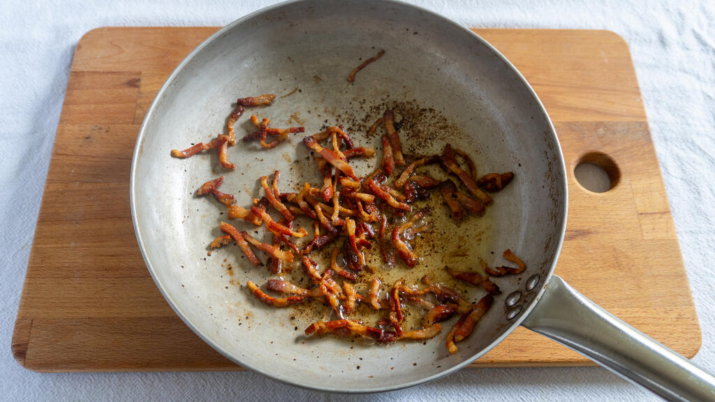 Risotto con guanciale y calabacines - paso 2