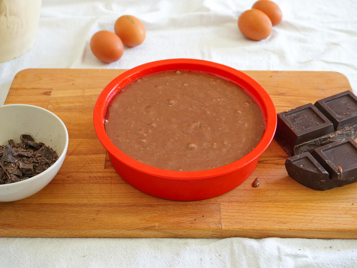 Rosquilla de chocolate - paso 4