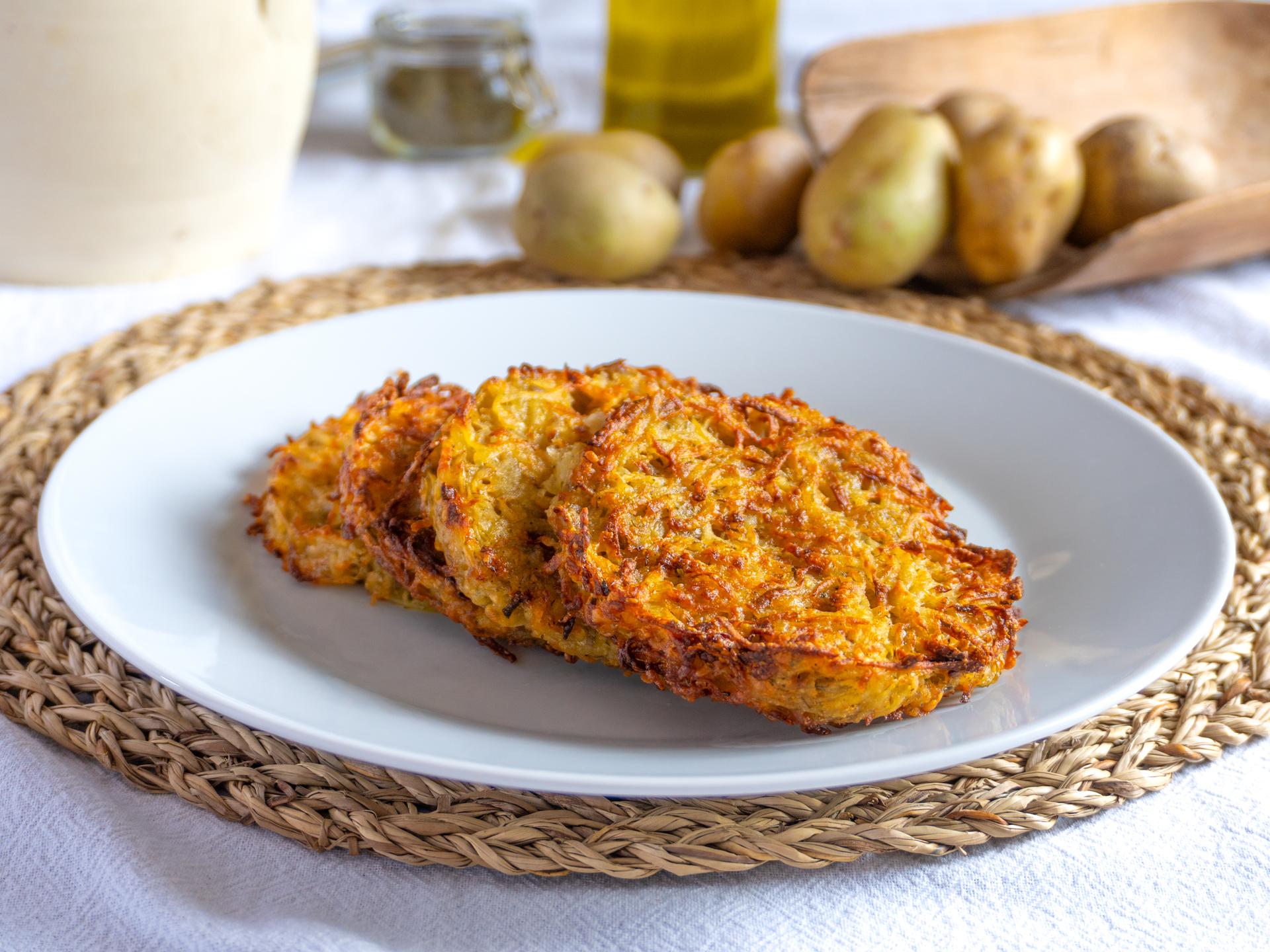 Rösti de patatas en freidora de aire