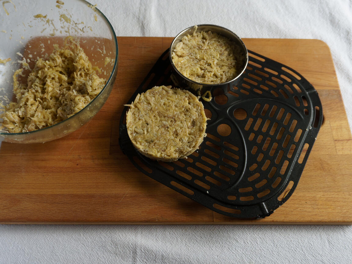 Rösti de patatas en freidora de aire - paso 5