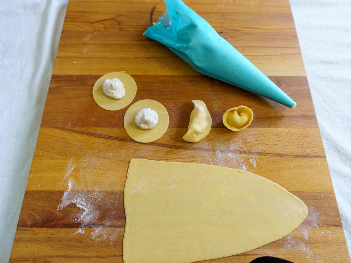 Tortelloni mantequilla y salvia - paso 4