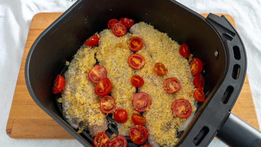 Bacalao gratinado en freidora de aire