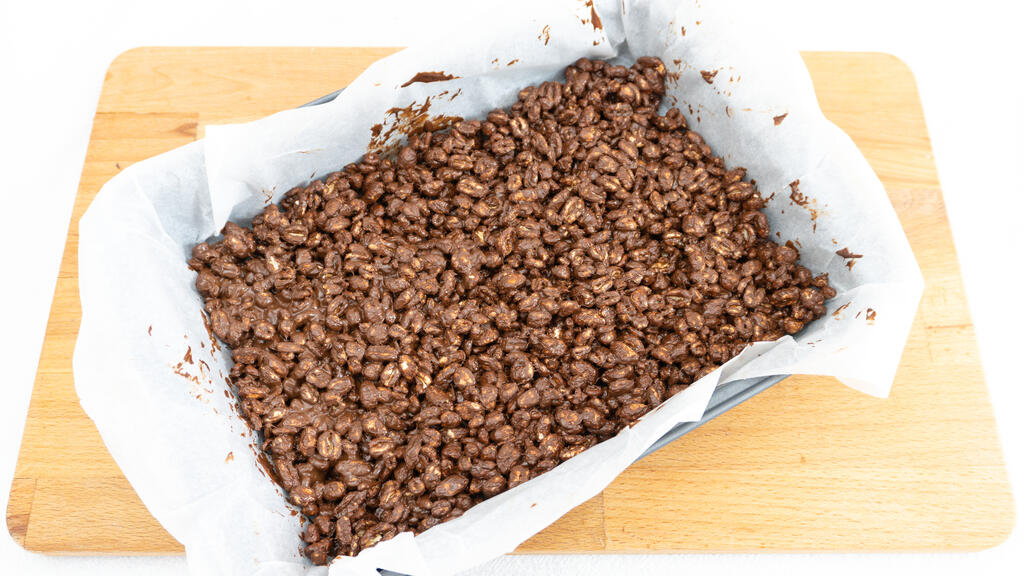 Chocolate espelta inflada