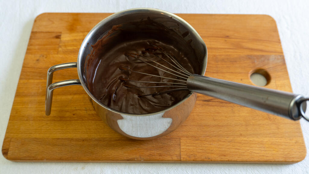 Crema pastelera de chocolate