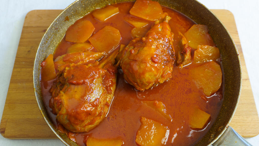 Muslos de pavo guisados