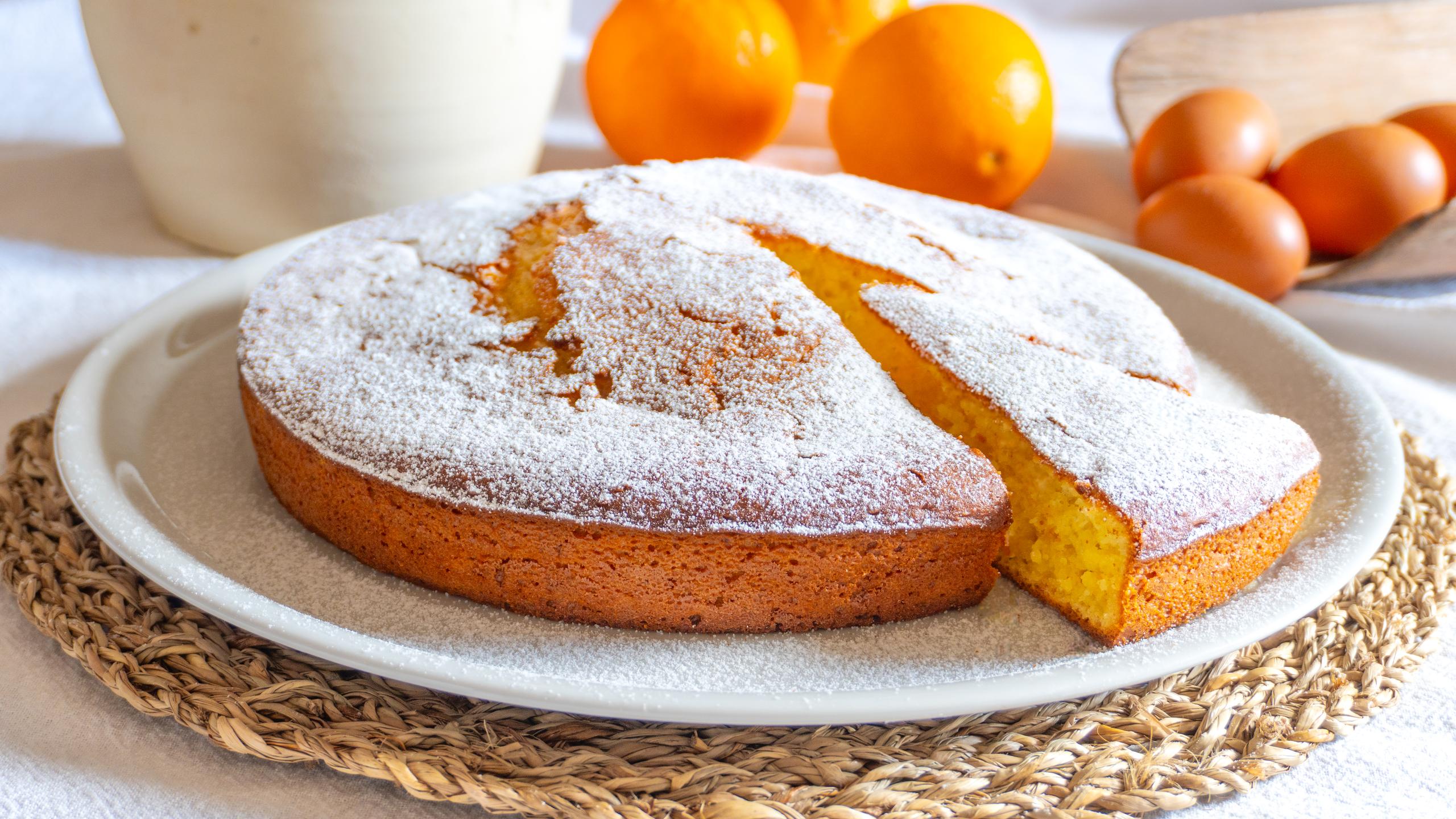 Tarta de ricotta y naranja