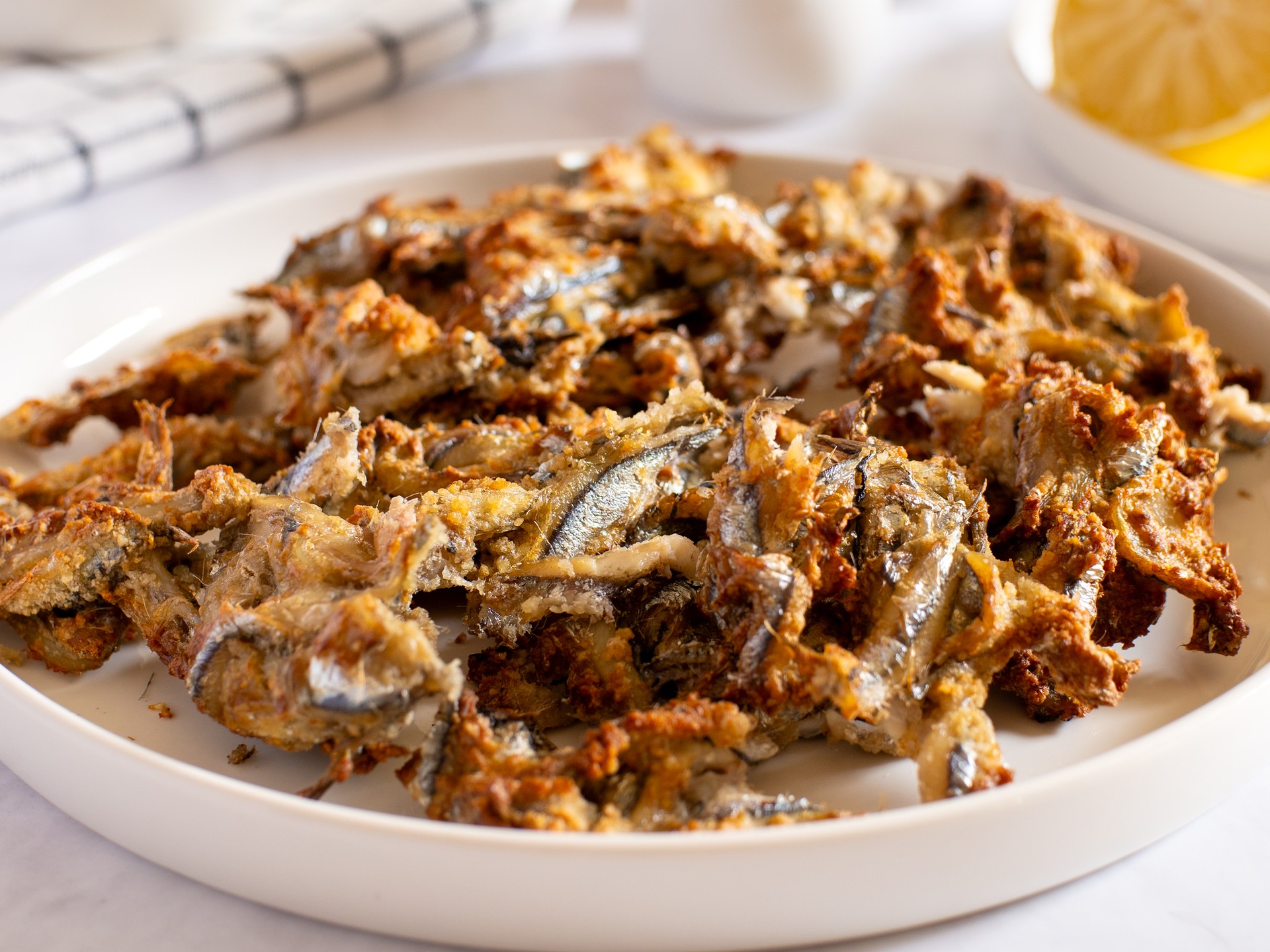 Anchois panés à la friteuse à air
