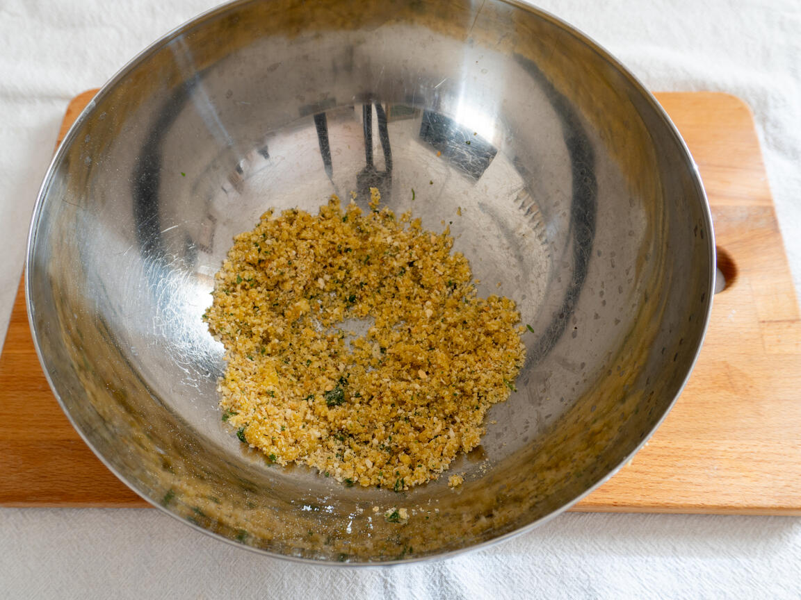 Anchois panés à la friteuse à air - étape 2