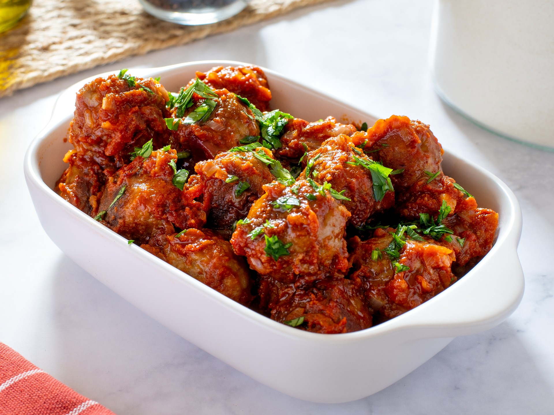 Boulettes de bœuf à la sauce tomate