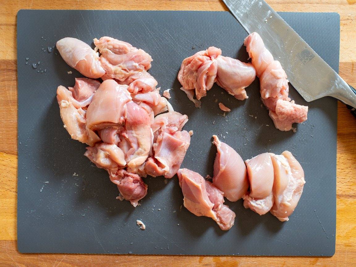 Brochettes de poulet glacées à la friteuse à air - étape 2