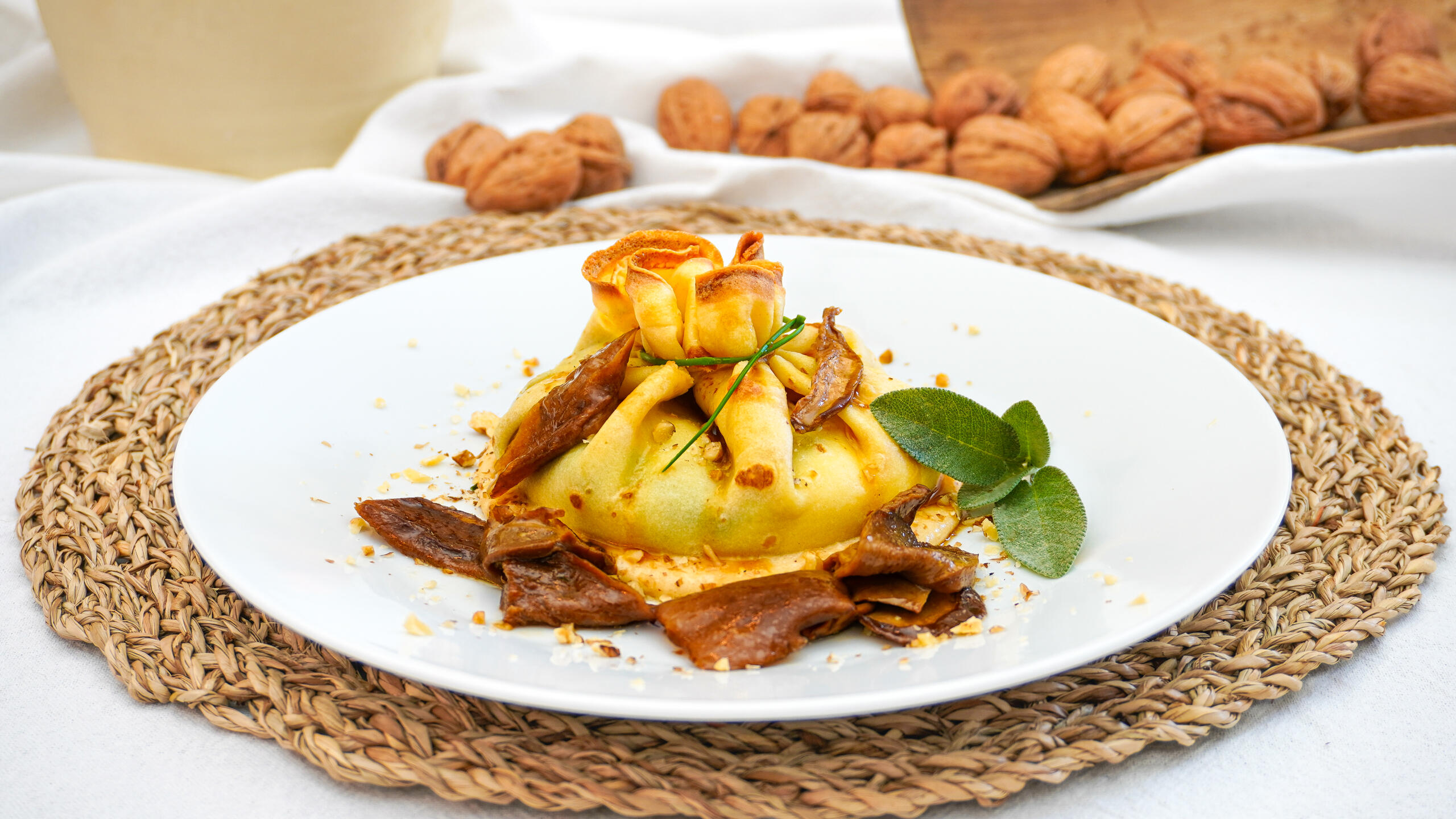 Crêpes aux champignons