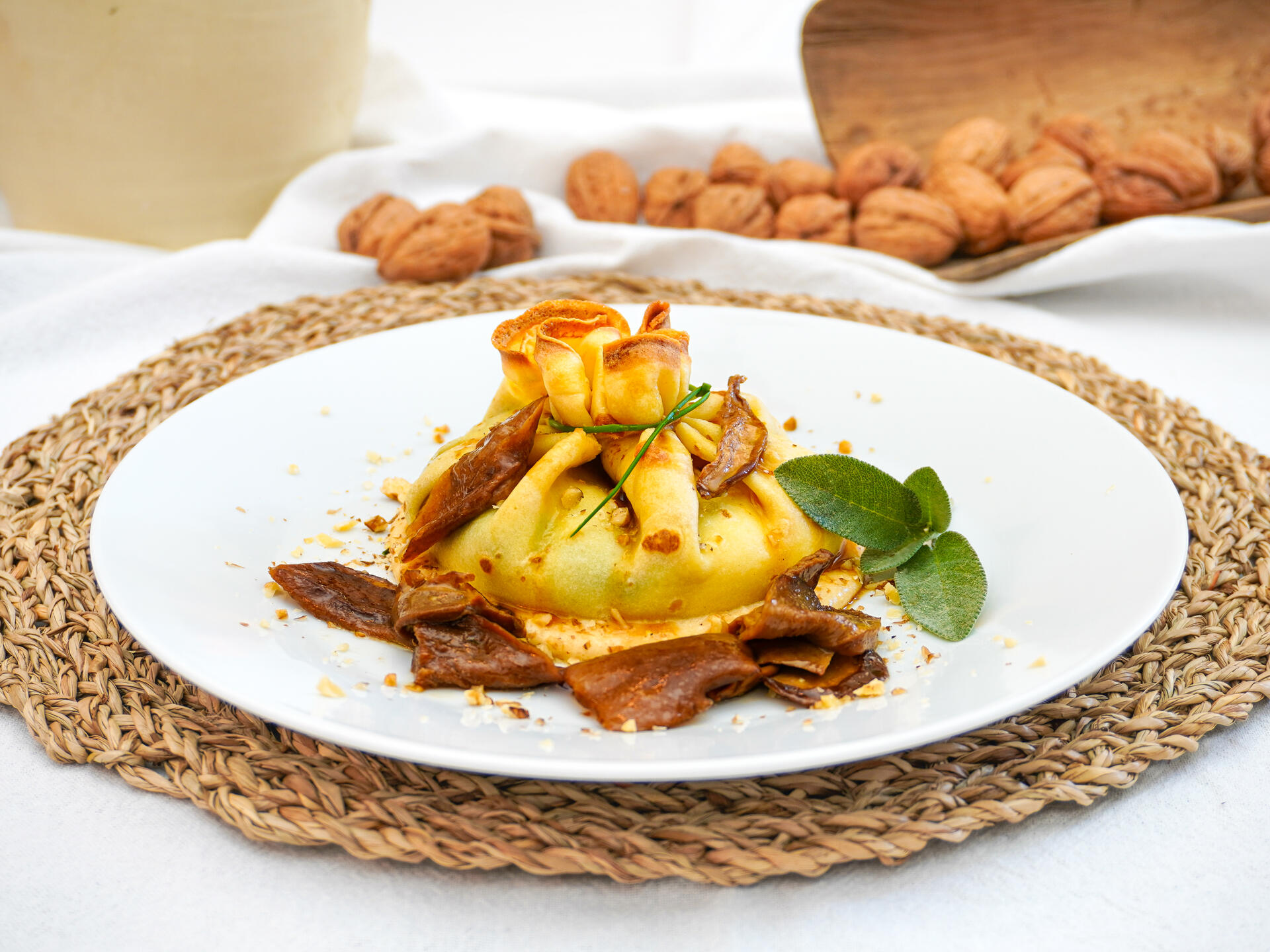Crêpes aux champignons