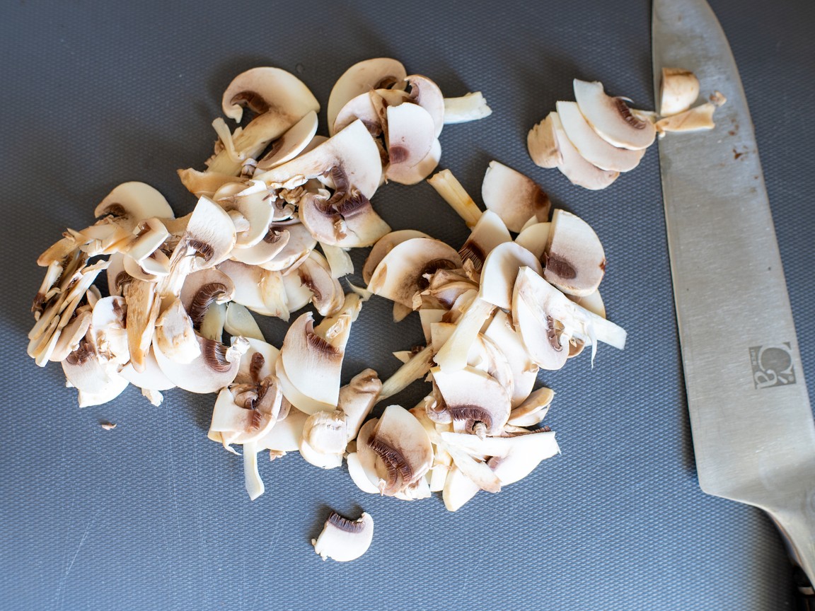 Crêpes salées aux champignons - étape 1