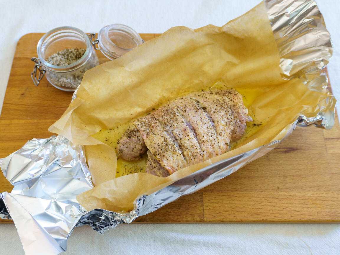 Cuisse de dinde marinée au four - étape 3