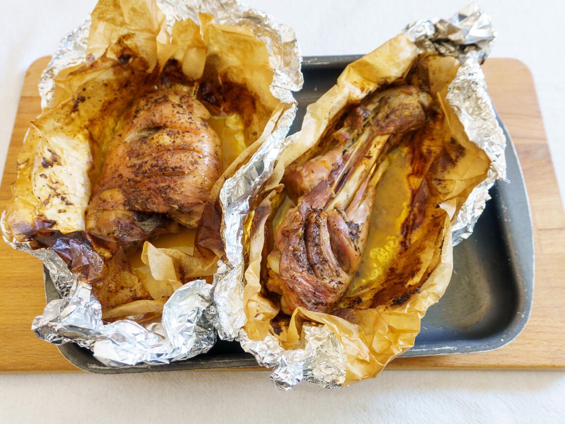 Cuisse de dinde marinée au four - étape 5