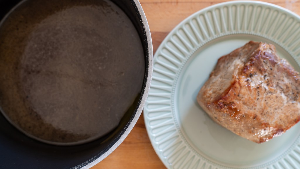 Échine de porc à la bière et à la sauge