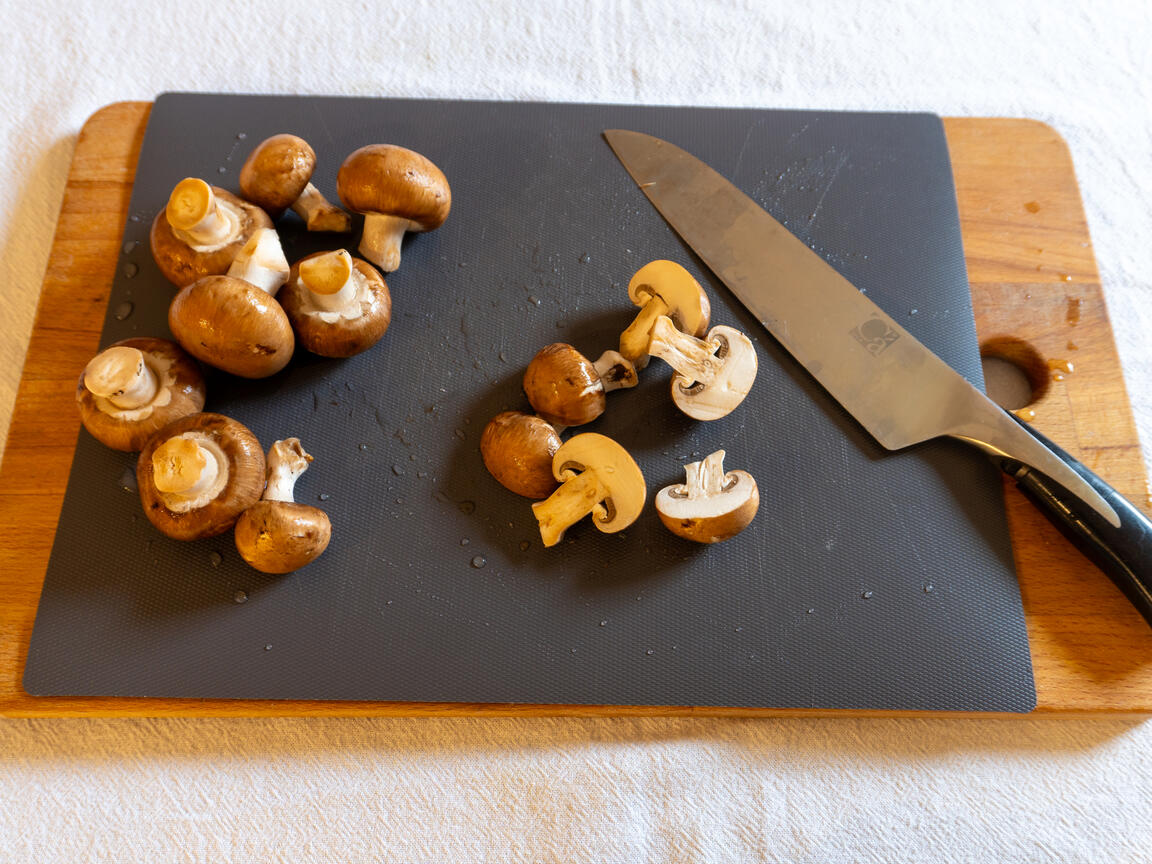 Filet de porc aux champignons - étape 3