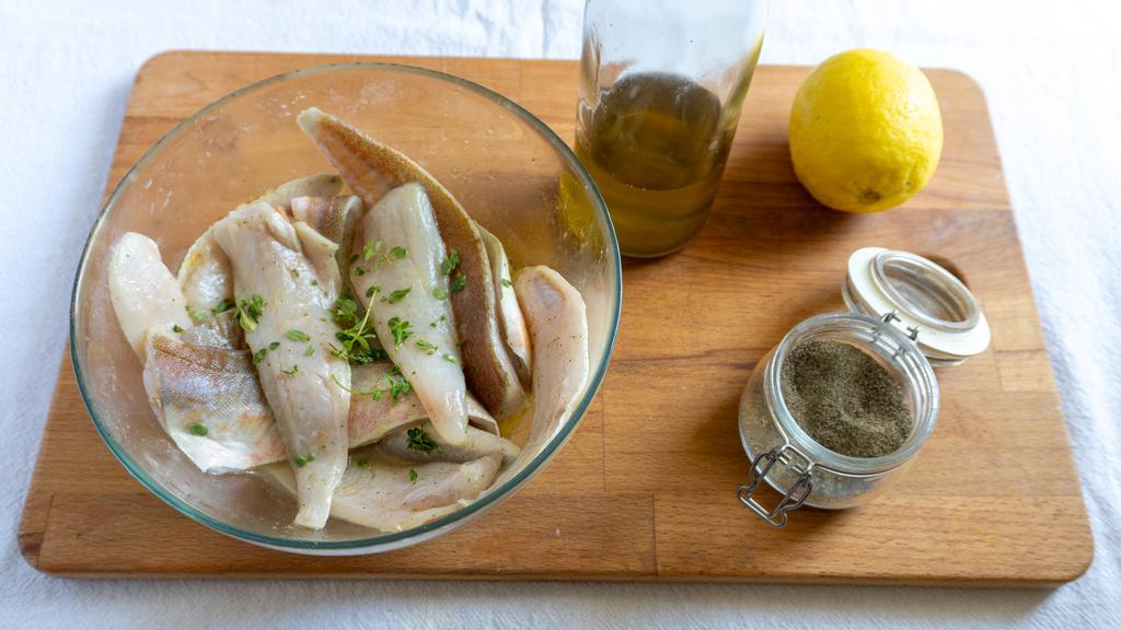 Filets de grondin dans la friteuse à air - étape 2