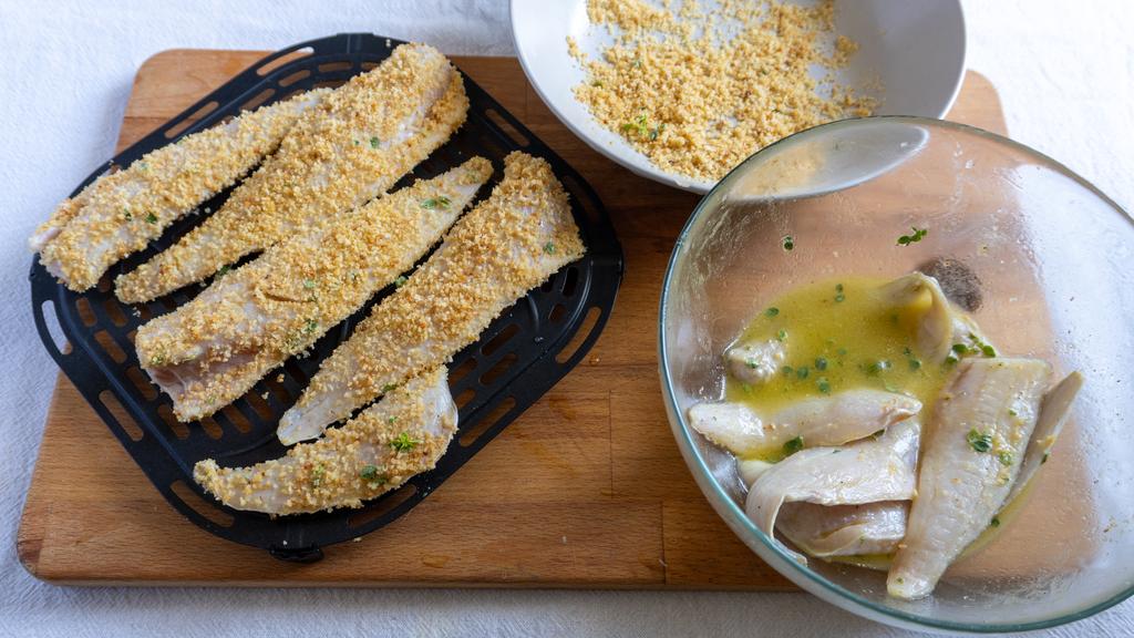 Filets de grondin dans la friteuse à air - étape 4