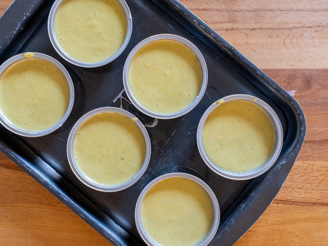 Flan de poireaux à la fondue de parmesan - étape 7