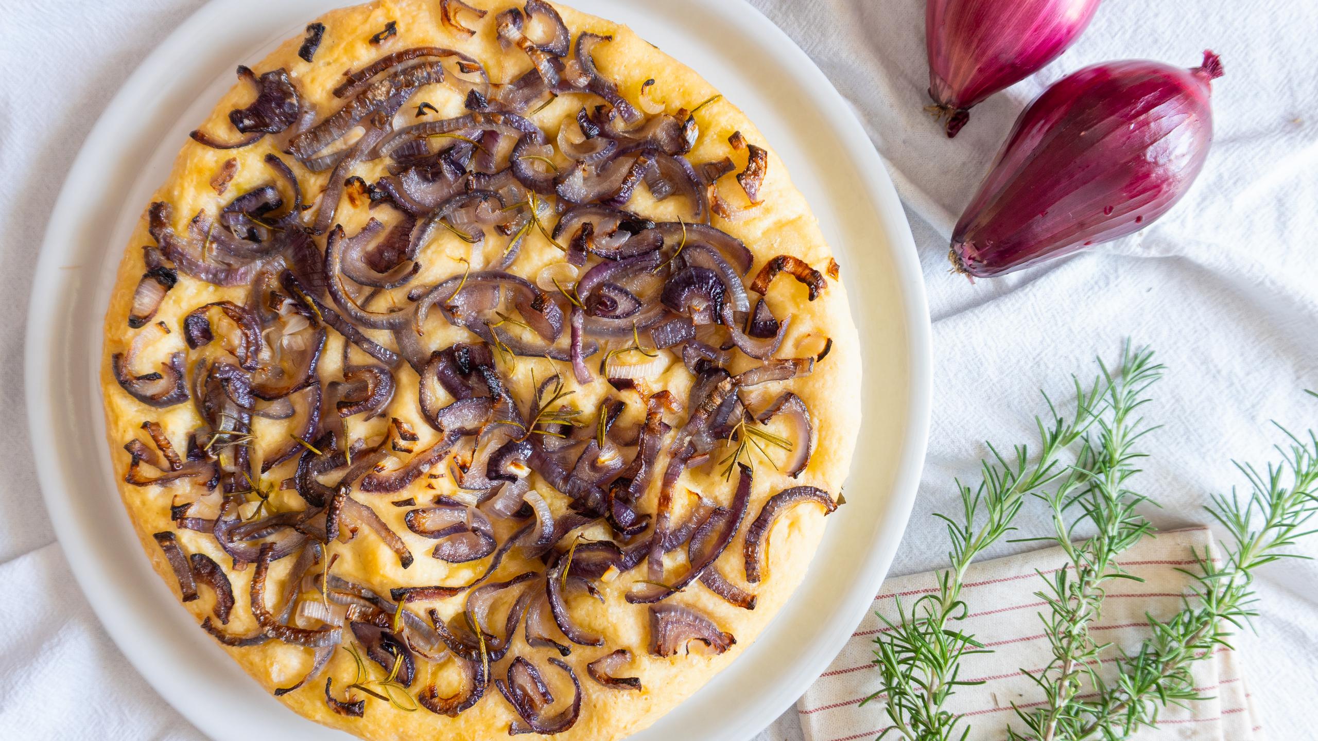 Focaccia aux oignons