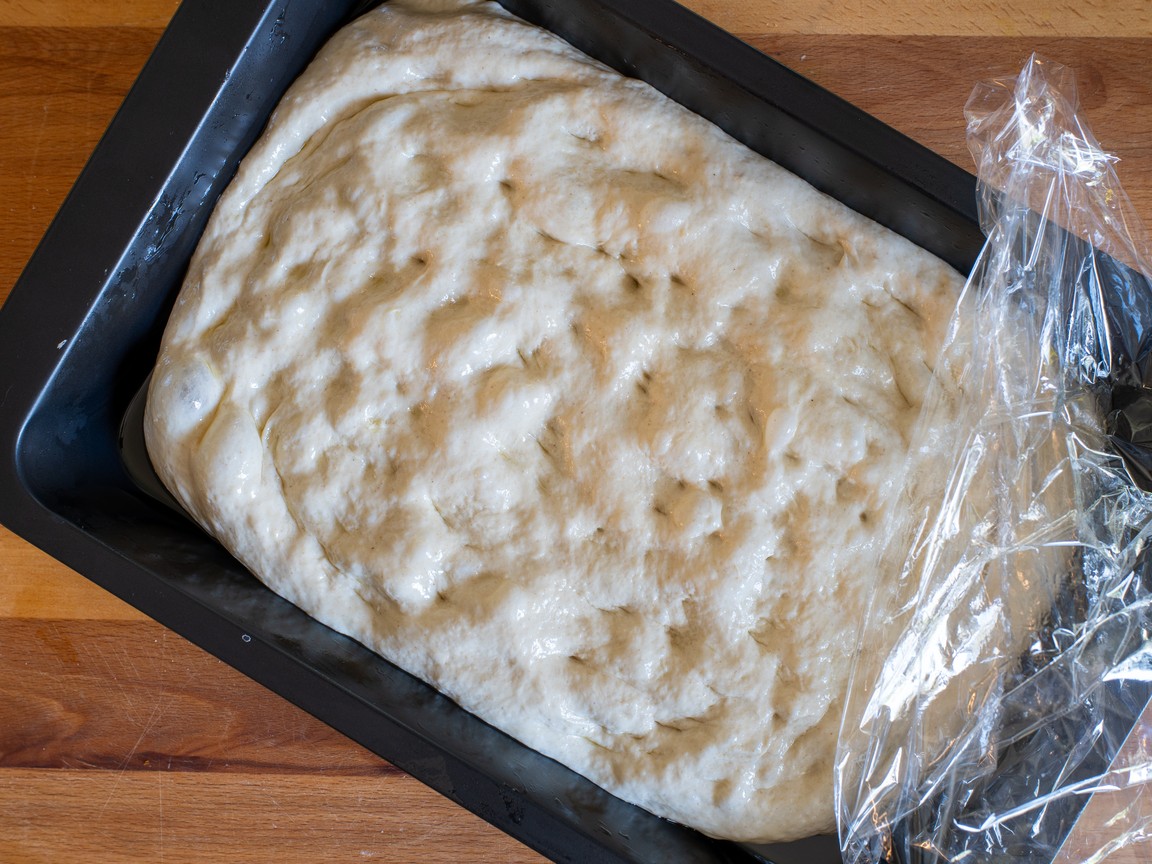 Focaccia haute et moelleuse - étape 7