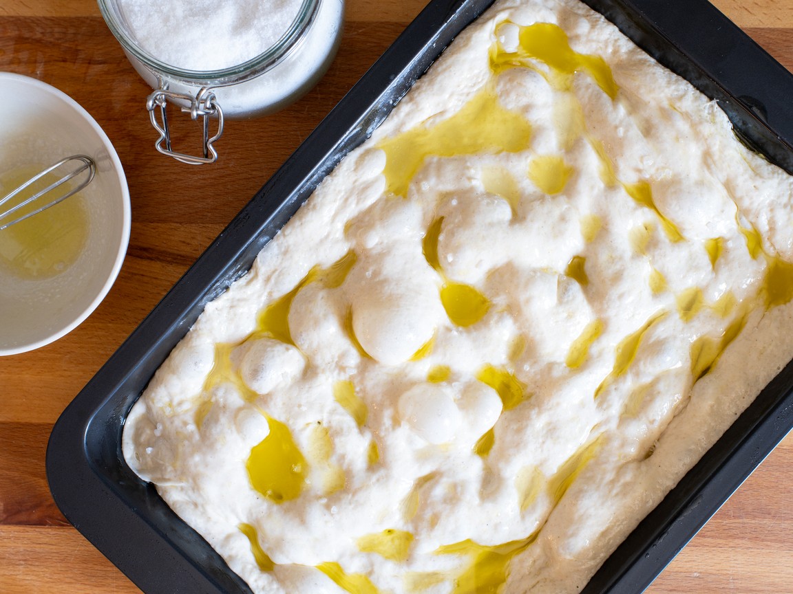 Focaccia haute et moelleuse - étape 8