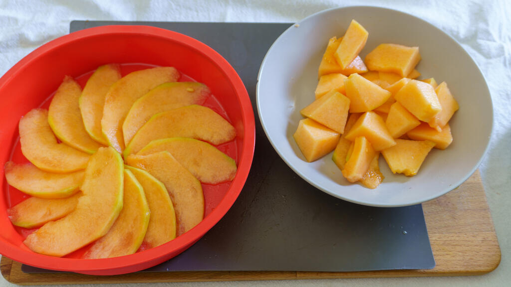 Gâteau au melon - étape 2